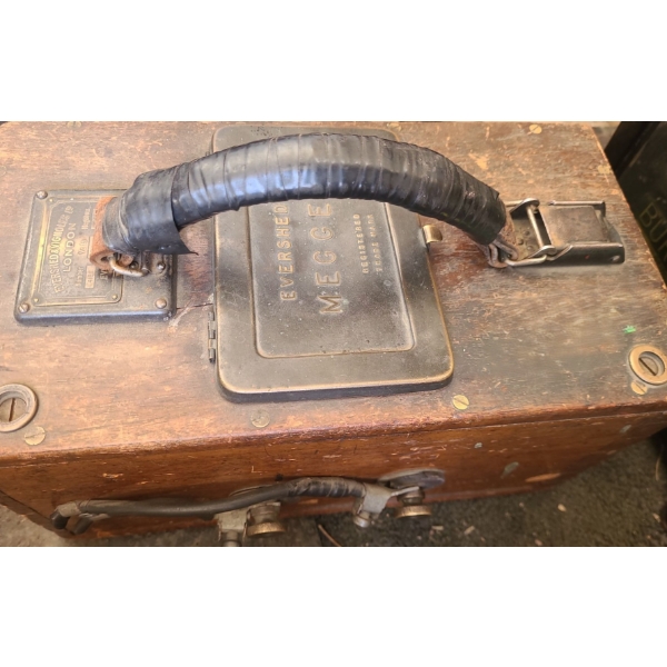 Antique Evershed Megger Insulation Tester 12 W, 7 D, 7 T 