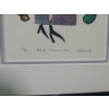 Image 4 : Numbered Print 17/100 "Alfredo Fettucini's Niece" Artist: Sa Boothroyd, 10 X 20.5 Framed Under Glass