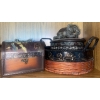 Image 1 : Bohemian Decor Collection - Decorative Basket Keepsake Chest Elephant Jewellery Box
