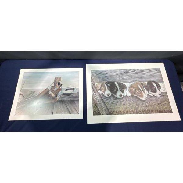 Alex Halliburton Nautical Nap Old Sailor Print 289/300, Campbell River Collies 167/450 Print