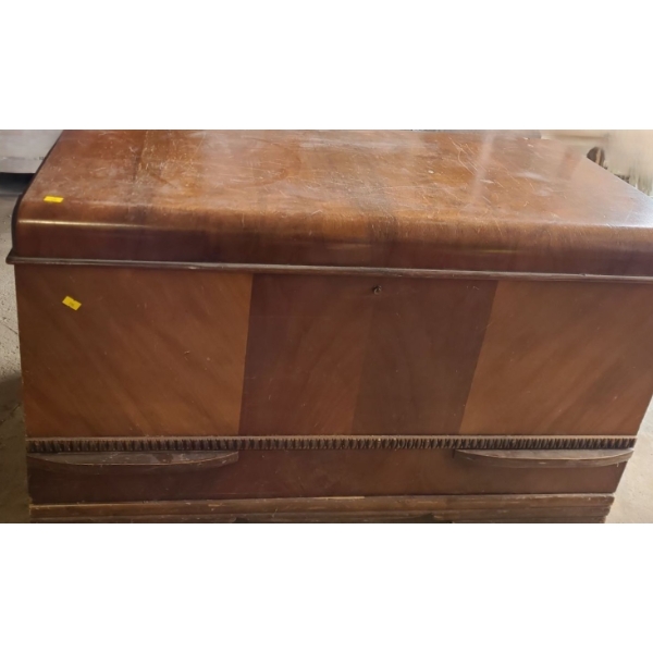 Honderich Furniture Cedar Lined Storage Chest 39 W, 18 D, 22 T and Contents (Key NOT Included)