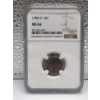 1986 USA D 10 cent Coin Graded MS 66