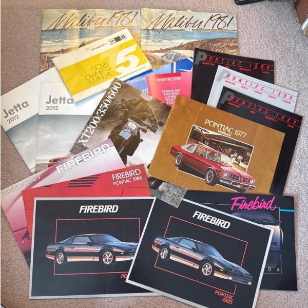 Assorted Automotive Brochures - Primarily Pontiac & Chevrolet