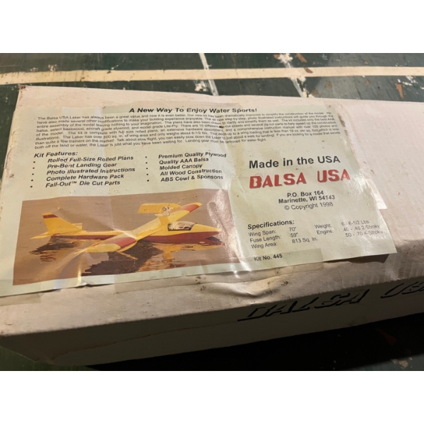 BALSASA Remote Control model airplane build wingspan 70 inches fuse length is 59 inches