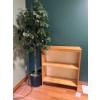 Image 1 : Solid Pine Storage With Artificial Tree 75" Tall Shelf L33" W24" H39"