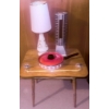 Image 4 : Home Essentials Including Floor Fan, Desk Table, and Blinds