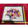 Image 1 : Crewel Embroidery (19.25" x 15.5" Inches Before Frame)
