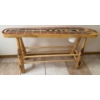 Image 5 : Large Wood Crib Table 44 x 24 Baseball Bat Legs