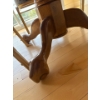 Image 4 : Wooden Dining Table, Clawed Feet w/ 4 Chairs - Table is 72L, 30T 