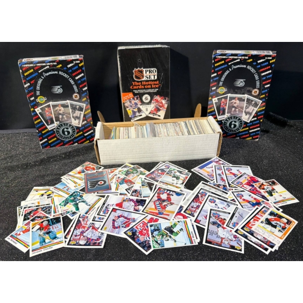 Hockey Cards, Including Unopened Original 6 and Pro Set Boxes