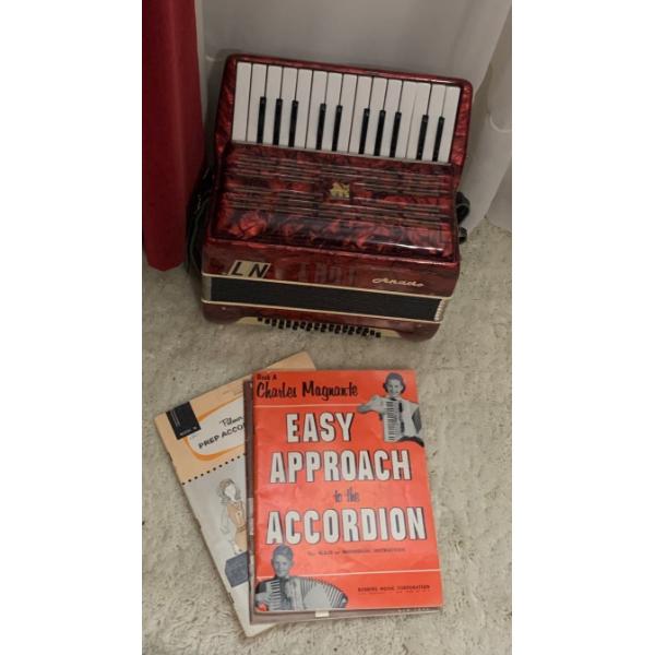 Vintage Arnado Piano Keyboard w/ Music Book 