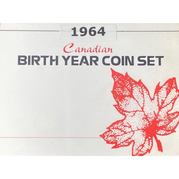 1964 Birth Year of Canada Coin Set 80% Silver 1.11 Troy Ounces
