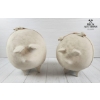 Image 2 :  Collection Of  Ceramic Figurines, Likely Depicting Children With Pigs And Dogs, 
Two Big Pig ( Pott