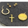 Image 1 : Single Earrings with Cross and Locket Pendants
