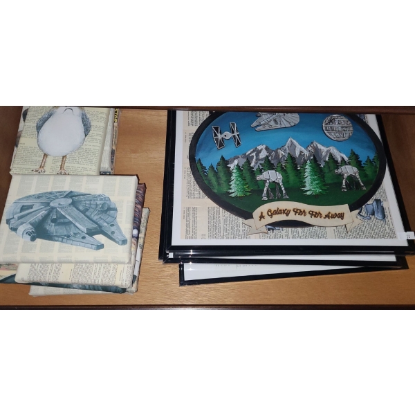 Star Wars Reproduction Art Includes: R2-D2: 12 X 16 and Other Characters