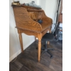 Image 3 : Antique Oak Rolltop Desk w/ Chair  Contents Not Included!!!  41x29x47"tall