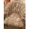 Image 1 : Vintage Floral Padded Upholstered French Tub Chair