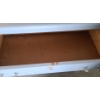Image 4 : Wooden Dresser w/ 3 Drawers Painted Blue 32 X 16 X 32