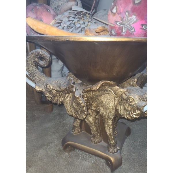 Elephant Potpourri Bowl on Stand 18" Diameter, 16 T