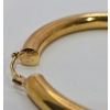 Image 3 : 585 Italy Yellow Gold Hoop Earrings (11.6 Grams Total)