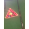 Image 3 : Pool Table 104 W, 58 D, 34 T, Includes Snooker Balls and Cue as Shown