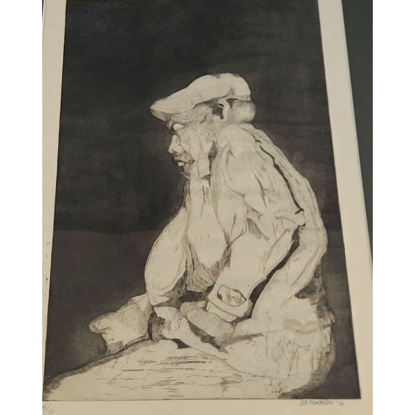 Limited Edition Print #4/10 "The Gamble of Life" by D.P. Montalto - 17"W x 25"H With Frame