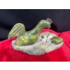 Image 2 : Inuit Northern Bird, Chick, and Nest Soapstone Carvings 11Wx6H