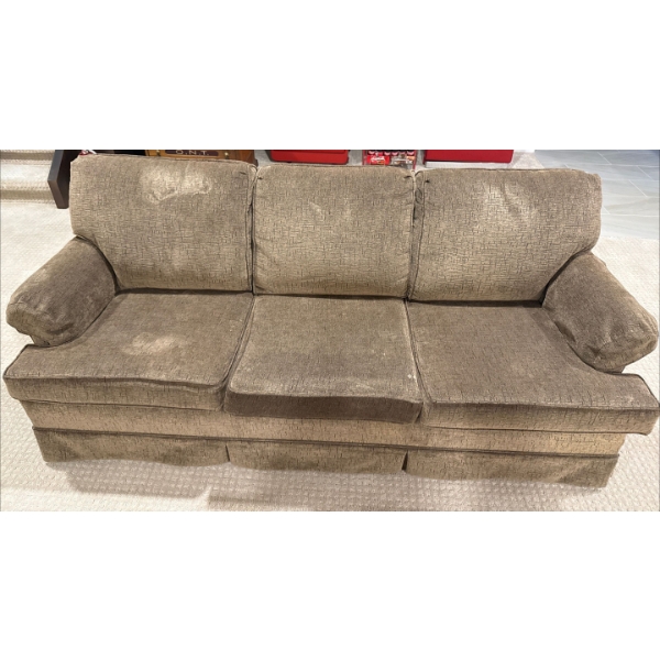 Moss Fabric Couch, Couch Only - 6Ft 5In Wide, 30 In Deep & 30 In Tall 