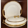 Image 2 : Limoges France Porcelain Covered Tureen & Platter Set w/Gold Trim "Haviland Oval Bowl"