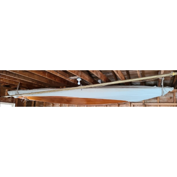 "Fireball" Wooden Sailboat Kit, Assembled around 1970 