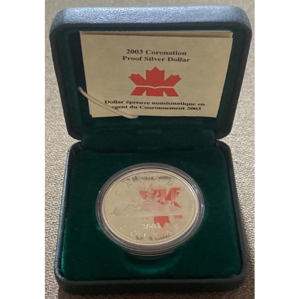 2003 Proof Dollar 92.5% Silver 25.175 Grams