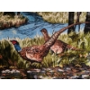 Image 2 : Wall Decor Rug of Pheasants in Forest 72 X 49 