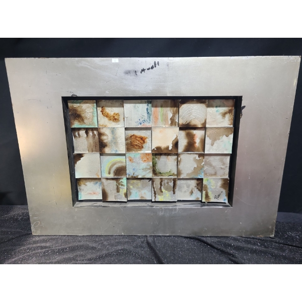 Mercana "Expressions II" Abstract Art, Framed 39 X 27.5