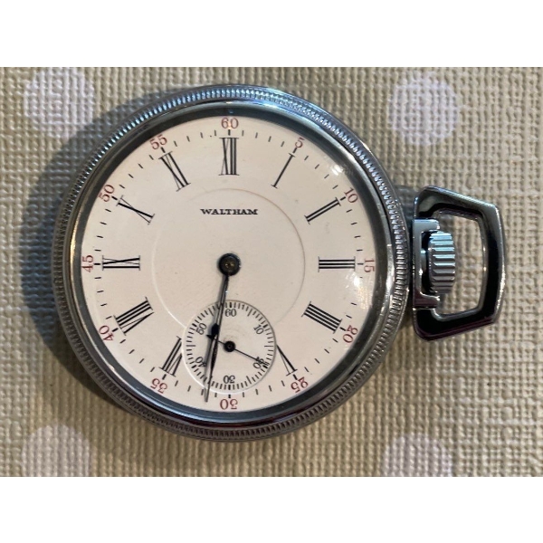 Lovely Waltham Mens Pocket Watch Engraved with Name 