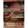 Image 3 : Gorgeous Wooden Dresser w/ Linen Contents (Dresser is 40W, 19D, 48T) 