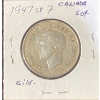 Image 3 : 1947 Canadian 50 Cent Coin 92.5% Silver 11.62 Grams