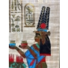 Image 4 : Egyptian Papyrus Painting (23" X 31") 