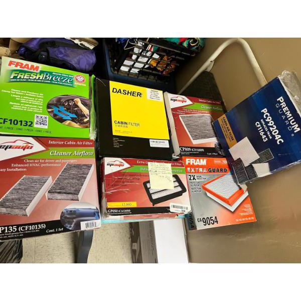 Selection of cabin air filters 
