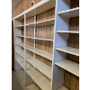 Image 4 : Vintage store display shelving unit, buyer responsible for disassembly and moving. Two sections, fir