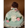 Image 2 : Vintage Barbie w/ Handmade Crochet Gown 14T Mint/Pink/White