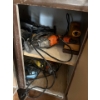 Image 4 :  large selection of power tools, including grinders drills, a number of bolt bins, and other miscell