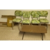 Image 1 : Vintage: Coffee Table 36 w, 11.5 d, 15.5 h, Chairs 15 w, 16.5 d, 31 h, TV Trays