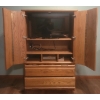 Image 2 : Wooden Wardrobe w/ Two Drawers & Open Wide Shelf