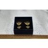 Image 2 : Christian Dior Clip-on Earrings, Gold Plated with Black Accents