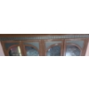 Image 2 : Antique Display Cabinet w/ 3 Shelves/ 2 Glass Doors 62 W, 15 D, 30 T