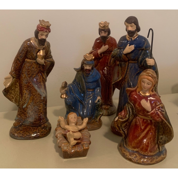 6 Piece Ceramic Nativity Set 8T