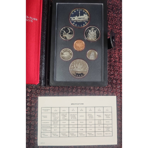 1987 Canadian Silver Coin Set Sherritt Safety