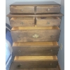 Image 4 : Seven Drawered Antique High Boy Chest of Drawers  32w x 21d x 52 tall