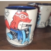 Image 2 : The Bowl Maker- Set of 9 "Lucky Fox" Drinking Cups (9 Oz Size)
