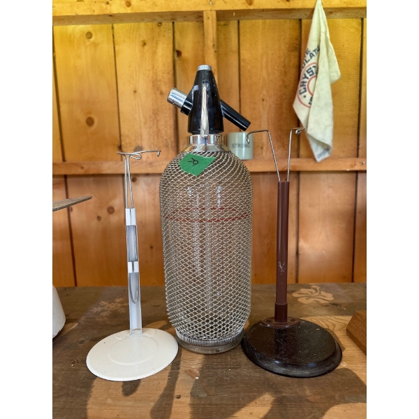 1960's Soda Syphon Seltzer Bottle 14"H 